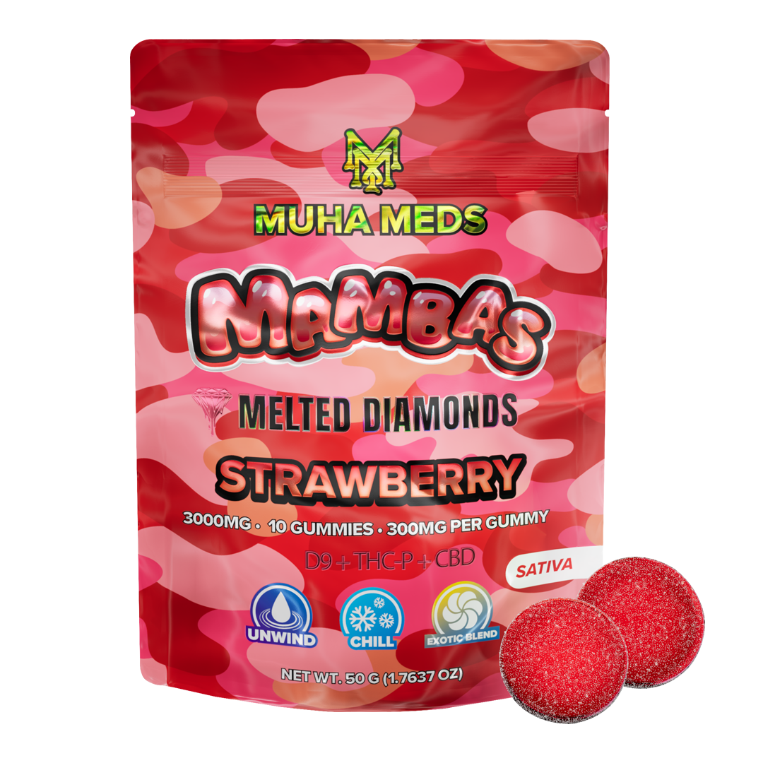 Muha Meds Strawberry Gummies 3000 MG – Sativa